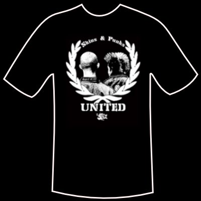 T-shirt "Punks and Skins United"